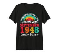 Awesome Since September 1948 Limited Edition 78 Years Old Premium T-Shirt