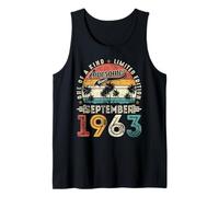 Awesome since September 1963 62 Years Old 62nd Birthday Men Tank Top