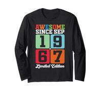 Awesome Since September 1967 Limited Edition 59 Years Old Long Sleeve T-Shirt