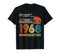 Awesome since September 1968 57 Years Old 57th Birthday Men T-Shirt