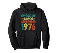 Awesome Since September 1976 Years 49th Bday Funny Vintage Pullover Hoodie