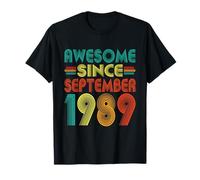 Awesome Since September 1989 Years 36th Bday Funny Vintage T-Shirt