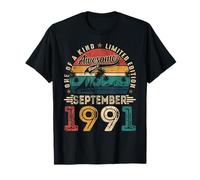 Awesome since September 1991 34th Birthday Men 34 Years Old T-Shirt