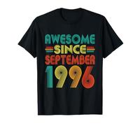 Awesome Since September 1996 Years 29th Bday Funny Vintage T-Shirt