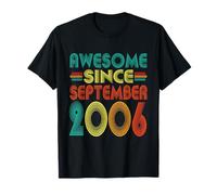 Awesome Since September 2006 Years 19th Bday Funny Vintage T-Shirt