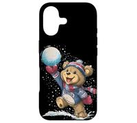 Awesome Snowball Battles with this Teddy Bear Look Case for iPhone 17