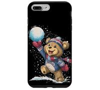 Awesome Snowball Battles with this Teddy Bear Look Case for iPhone 7 Plus/8 Plus