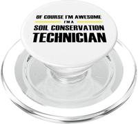 Awesome Soil Conservation Technician PopSockets PopGrip for MagSafe