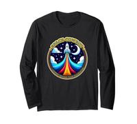 Awesome Space Cowboy Astronaut Cute Spaceship Rocket Long Sleeve T-Shirt
