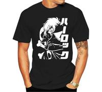 Awesome Space Pirate Captain Harlock Albator Anime T Shirt Young Design Soft Cotton Homme Tee Shirt Black