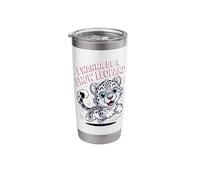 Awesome Spotted Ghost Nice Retro Vivid Mountain Snow Leopard Stainless Steel Insulated Tumbler