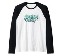 Awesome Statement with Spoiler Alert Emblem Raglan Baseball Tee