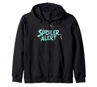 Awesome Statement with Spoiler Alert Emblem Zip Hoodie
