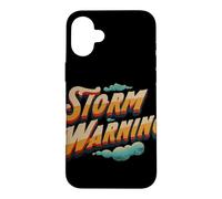 Awesome Storm Warning Emblem Case for iPhone 16 Plus