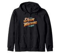 Awesome Storm Warning Emblem Zip Hoodie