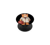 Awesome Teddy Bear in Emergency Doc Look PopSockets Adhesive PopGrip