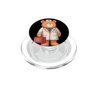 Awesome Teddy Bear in Emergency Doc Look PopSockets PopGrip for MagSafe