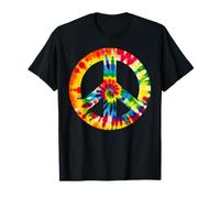 Awesome Tie Dye Peace Sign Cute 60s Graphic Design T-Shirt