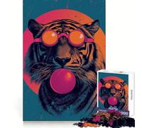 Awesome Tiger Jigsaw 1000 Pieces for Teenagers Enhance Recall Tranquil Escape Precision Cut Thoughtful Gift (50x75cm)