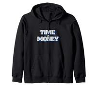 Awesome Time is Money Speech Emblem Zip Hoodie