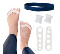Awesome Toes Spacers & Separators Kit - Fast Relief for Hammertoe & Bunions | Includes Toe Stretch Band, Individual Toe Spacers & Full Toe Spacers for Walking, Running, & Yoga Practice | Small