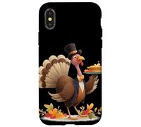 Awesome Turkey Pie in Well Dressed Costume Case for iPhone X/XS