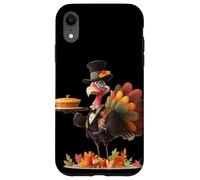 Awesome Turkey with Monocle and Fall Pie Look Case for iPhone XR
