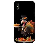 Awesome Turkey with Monocle and Fall Pie Look Case for iPhone XS Max