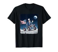 Awesome US President on Moon with Cool Vehicle T-Shirt