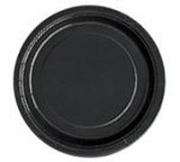 AWESOME VALUE BLING 4 Packs of 9" Round Paper Plates in a choice of 17 STUNNING COLOURS *** FREE UK POSTAGE *** (Black)