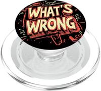 Awesome What's Wrong Costume for Boys and Girls PopSockets PopGrip for MagSafe