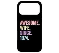 Awesome Wife Since 1974 | 52nd wedding anniversary 52 years Case for iPhone 17 Pro Max