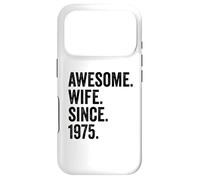 Awesome Wife Since 1975 | 51st wedding anniversary 51 years Case for iPhone 17 Pro