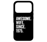 Awesome Wife Since 1975 | 51st wedding anniversary 51 years Case for iPhone 17 Pro