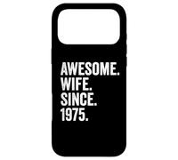 Awesome Wife Since 1975 | 51st wedding anniversary 51 years Case for iPhone 17 Pro Max
