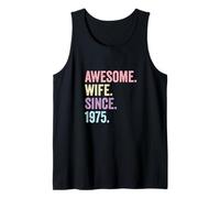 Awesome Wife Since 1975 | 51st Wedding Anniversary 51 Years Tank Top