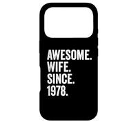 Awesome Wife Since 1978 | 48th wedding anniversary 48 years Case for iPhone 17 Pro