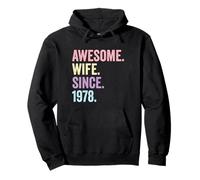 Awesome Wife Since 1978 | 48th wedding anniversary 48 years Pullover Hoodie