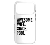 Awesome Wife Since 1980 | 46th wedding anniversary 46 years Case for iPhone 17 Pro