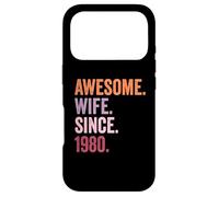 Awesome Wife Since 1980 | 46th wedding anniversary 46 years Case for iPhone 17 Pro