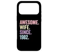 Awesome Wife Since 1982 | 44th wedding anniversary 44 years Case for iPhone 17 Pro Max