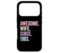 Awesome Wife Since 1983 | 43rd wedding anniversary 43 years Case for iPhone 17 Pro