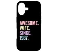Awesome Wife Since 1987 | 39th wedding anniversary 39 years Case for iPhone 17