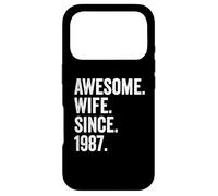 Awesome Wife Since 1987 | 39th wedding anniversary 39 years Case for iPhone 17 Pro