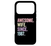 Awesome Wife Since 1987 | 39th wedding anniversary 39 years Case for iPhone 17 Pro