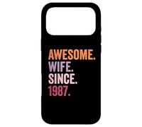 Awesome Wife Since 1987 | 39th wedding anniversary 39 years Case for iPhone 17 Pro Max