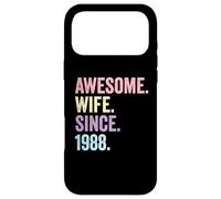 Awesome Wife Since 1988 | 38th wedding anniversary 38 years Case for iPhone 17 Pro Max
