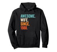 Awesome Wife Since 1988 | 38th wedding anniversary 38 years Pullover Hoodie