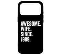 Awesome Wife Since 1989 | 37th wedding anniversary 37 years Case for iPhone 17 Pro Max