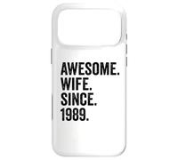 Awesome Wife Since 1989 | 37th wedding anniversary 37 years Case for iPhone 17 Pro Max